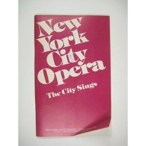 Turk in Italy New York City Opera Program 1978 Fall Season City Sings Gramm